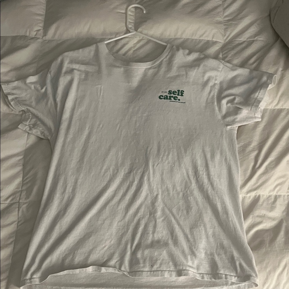 White Self Care T-Shirt by Mac Miller